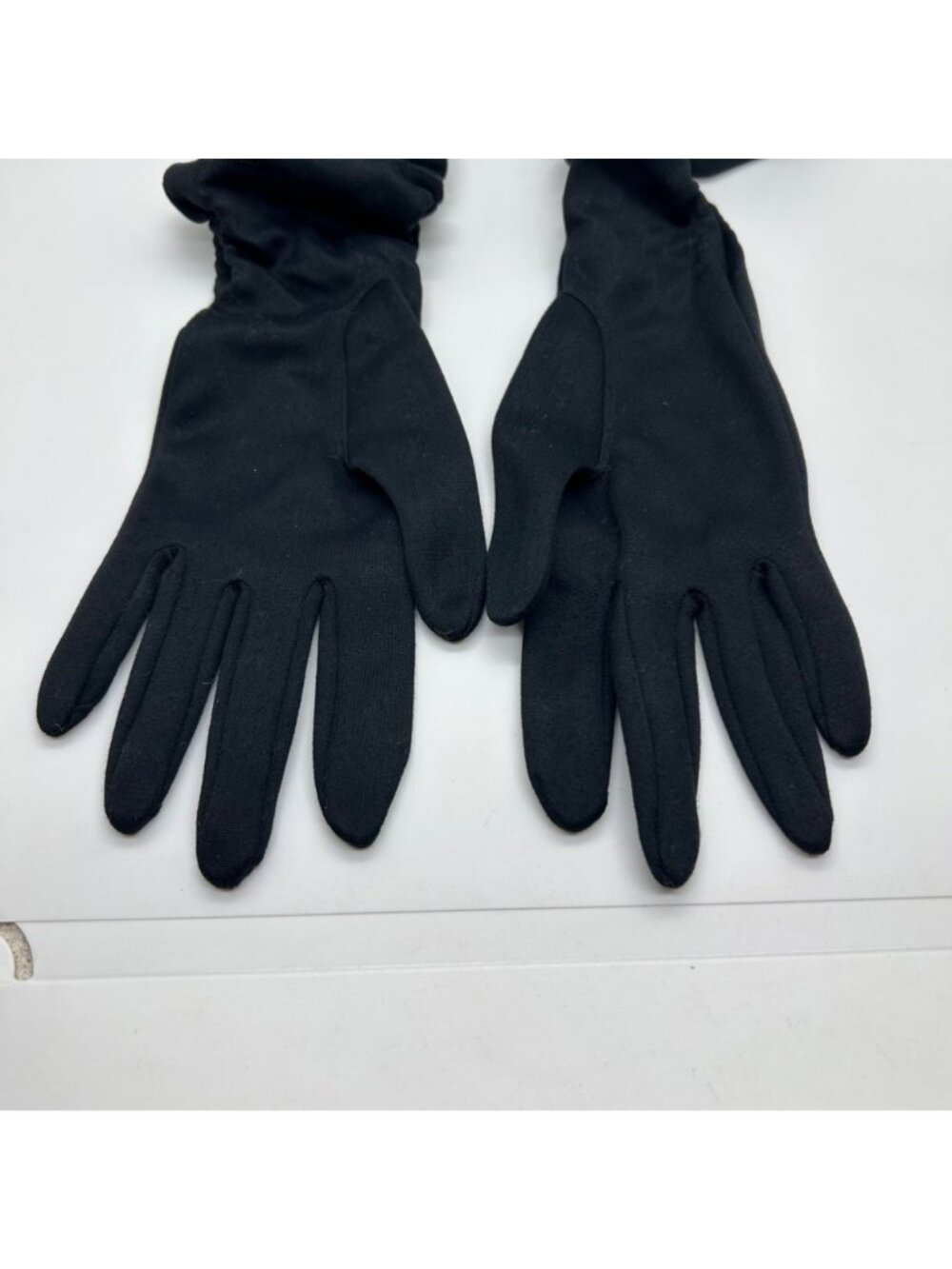 Vintage Black Opera Gloves Elbow Length Evening Wear Max Mayer West Germany SM - Picture 7 of 14